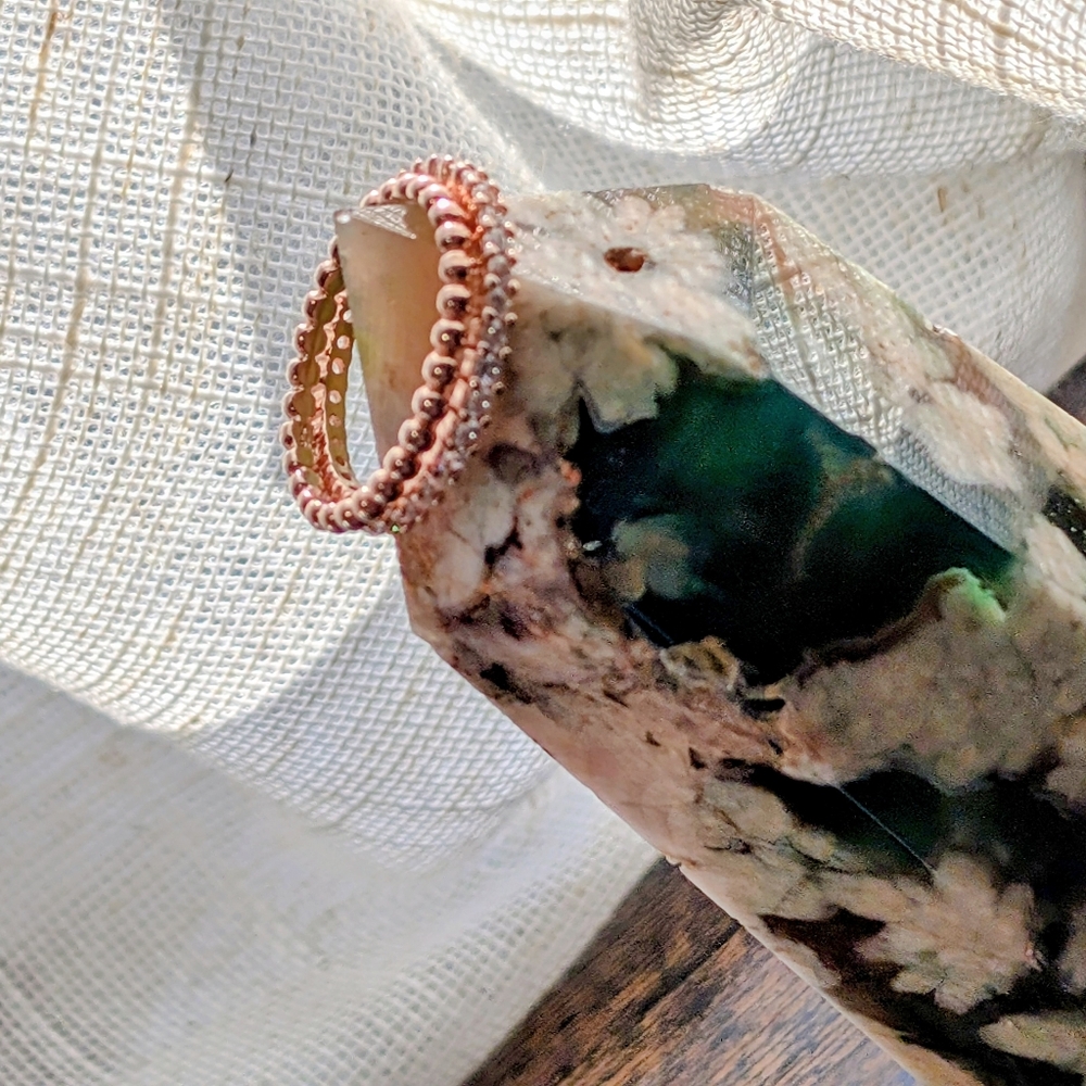 Rose Gold Over 925 Stackable Ring Set - Picture 3 of 7